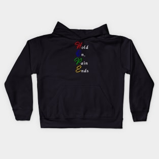 Hold On, Pain Ends (Hope) Kids Hoodie